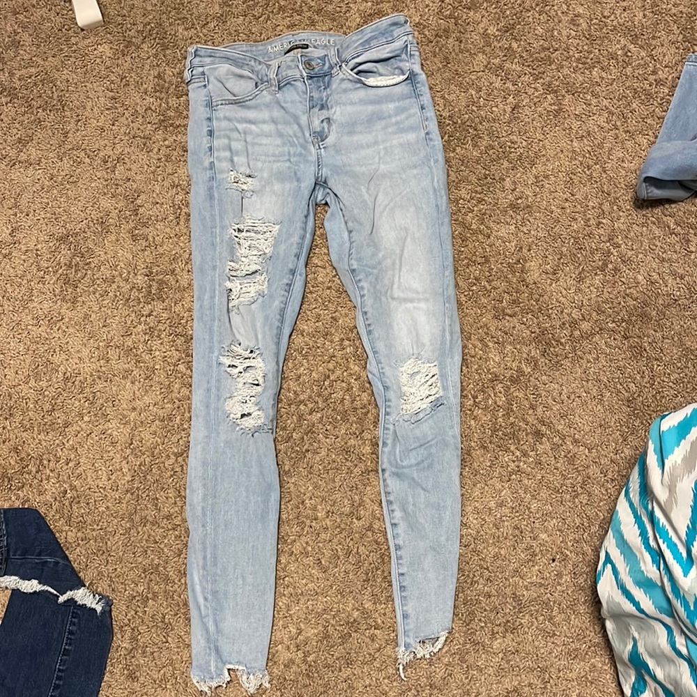 American Eagle ripped jeans